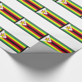 Zimbabwaanse vlag cadeaupapier (Hoek)