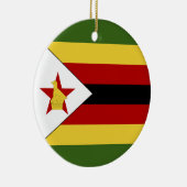 Zimbabwaanse vlag keramisch ornament (Rechts)