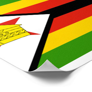Zimbabwaanse vlag poster