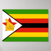 Zimbabwaanse vlag poster (Voorkant)