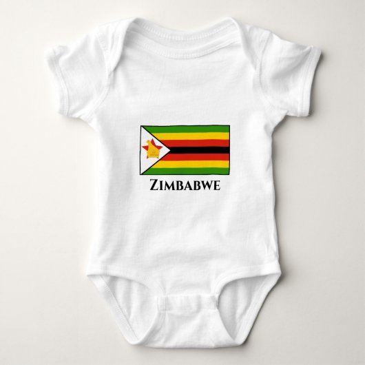 Zimbabwaanse vlag romper (Voorkant)