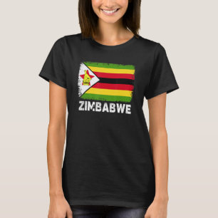 Zimbabwaanse vlag steunt Zimbabwaanse bevolking Vr T-shirt