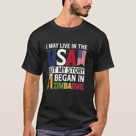 Zimbabwaanse vlag t-shirt (Voorkant)