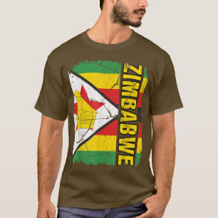  Zimbabwaanse vlag Zimbabwe Pride Roots Herit T-shirt