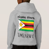 Zimbabwe et drapeau du Zimbabwe avec le nom de vos (Dos)