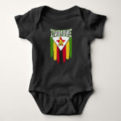 Zimbabwe Flag Gift Idea Zimbabwe Romper (Voorkant)