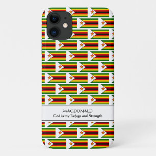 ZIMBABWE Gepersonaliseerde Schrift Toevlucht & Kra iPhone 11 Hoesje