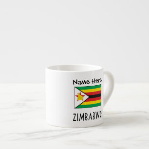Zimbabwe Gepersonaliseerde vlag van Zimbabwe Espresso Kop