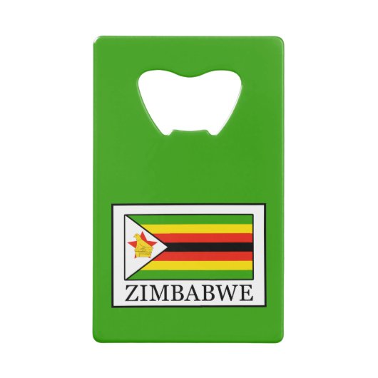 Zimbabwe Kredietkaart Flessenopener (Voorkant)