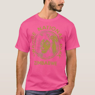 Zimbabwe Lion Hwange Nationaal Park Afrikaanse Saf T-shirt
