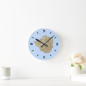 Zimbabwe Map Clock Ronde Klok (Huis)