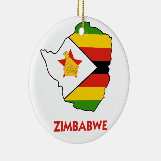 ZIMBABWE MAP KERAMISCH ORNAMENT (Rechts)