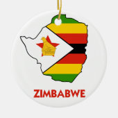 ZIMBABWE MAP KERAMISCH ORNAMENT (Voorkant)