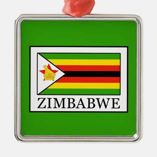 Zimbabwe Metalen Ornament (Voorkant)