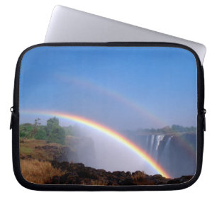 Zimbabwe, Nationaal park Victoria Falls. Dubbel Laptop Sleeve