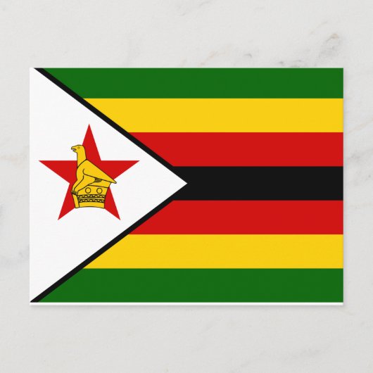 Zimbabwe National World Flag Briefkaart (Voorkant)