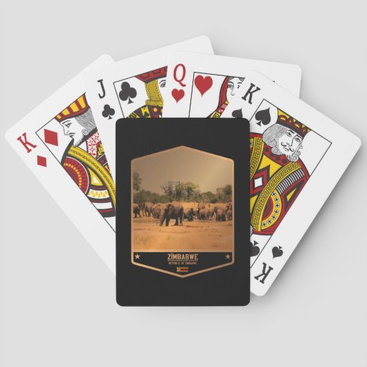 Zimbabwe Pokerkaarten (Achterkant)