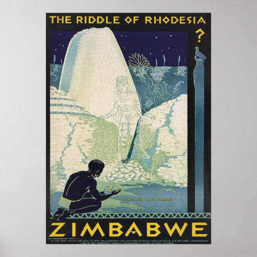 ZIMBABWE POSTER (Voorkant)