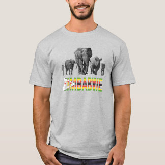 Zimbabwe Pride Big 5 Wildlife voor Zimbabwe Fans T-shirt