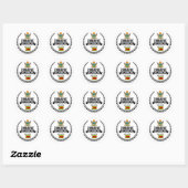 Zimbabwe Ronde Sticker (Vel)