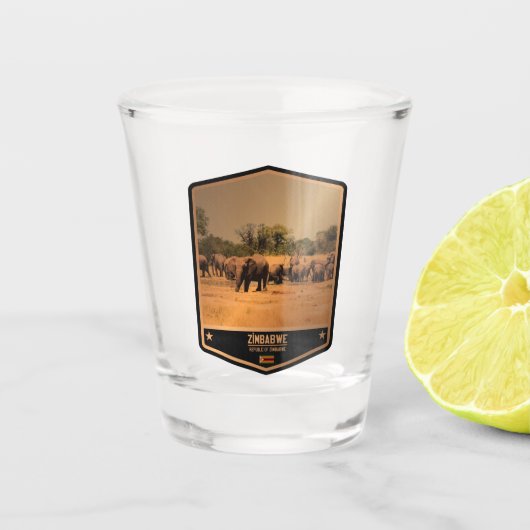 Zimbabwe Shot Glas (Voorkant)