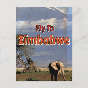 Zimbabwe vakantie-Poster Briefkaart