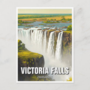 Zimbabwe Victoria Falls Reizen Briefkaart