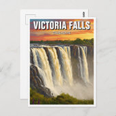 Zimbabwe Victoria Herfsten Reizen Briefkaart (Voorkant / Achterkant)