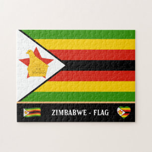 Zimbabwe vlag & Zimbabwe land / Zimbabwe Legpuzzel