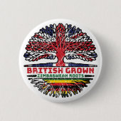 Zimbabwe Zimbabwaans Verenigd Koninkrijk - Britse Ronde Button 5,7 Cm (Voorkant)