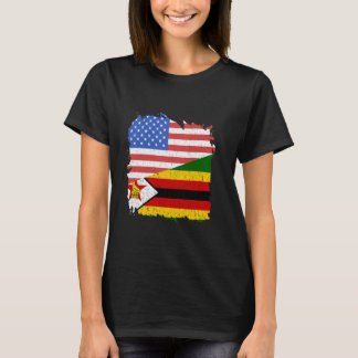 Zimbabwe Zimbabwaanse roots USA America Zimbabwaan T-shirt