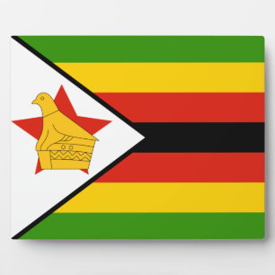 Zimbabwe - Zimbabwaanse vlag Fotoplaat