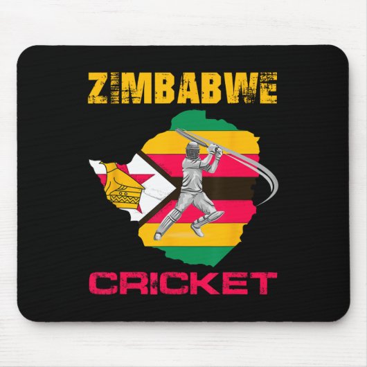 Zimbwe Cricket Zimbwean Men Muismat (Voorkant)