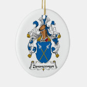 Zimmerman Family Crest Keramisch Ornament (Rechts)