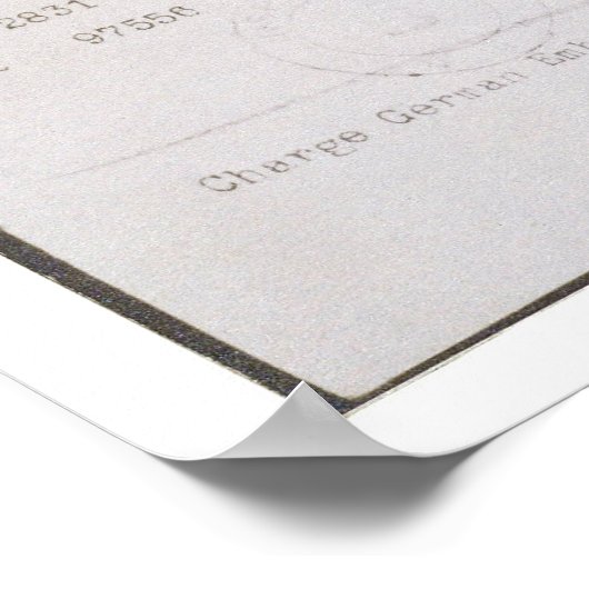 Zimmermann Telegram met Afschrift Poster (Hoek)