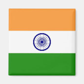zIN001 Indian FLAG India, Fridge Magnet (Devant)