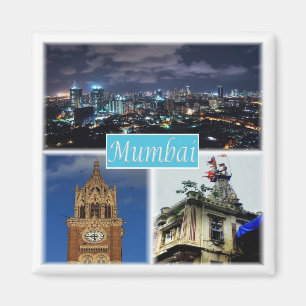 zIN015 MUMBAI BOMBAY, India, Azië, Fridge Magneet