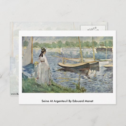 Zin in Argenteuil door Edouard Manet Briefkaart (Voorkant / Achterkant)