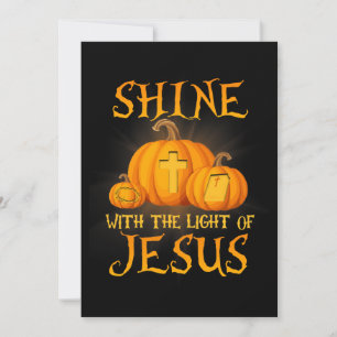 Zin met het licht van Jezus Christelijke Halloween Kaart