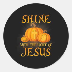 Zin met het licht van Jezus Christelijke Halloween Ronde Sticker