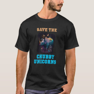 Zin Neushoorn Red De Mollige Eenhoorns Dieren Rech T-shirt