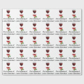 Zin op een mooie feestdag met Wijnkerst Cadeaupapier (Vlak)