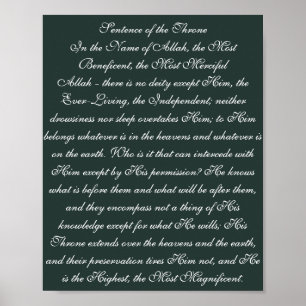 Zin van de Troon Poster