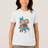 Zina and Mimo are flirting. Tri-Blend Shirt (Voorkant)