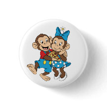 Zina and Mimo with a slice of pizza.