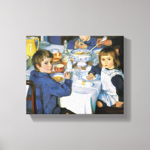  Zinaida serebryakova bij Breakfast Canvas Afdruk