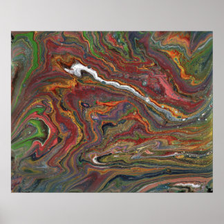 Zing 1 Acryl Abstract Geode Poster Print