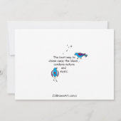 Zing als de vogelkaart Sing_Flat Card 7"x5" (Achterkant)