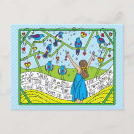 Zing als de vogels Sing_ Briefkaart