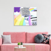 Zing als je Zingt Canvas Afdruk (Insitu (Woonkamer))